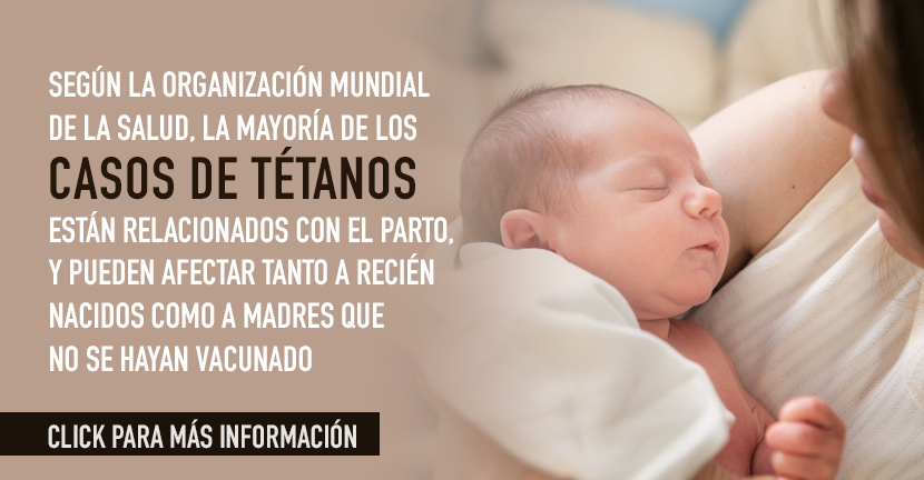 Tétanos, prevención, vacunación y tratamiento.