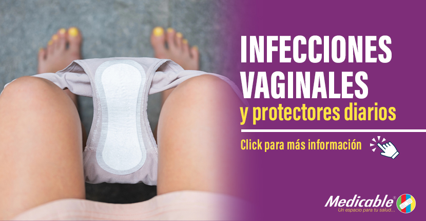 Infecciones vaginales y protectores diarios.