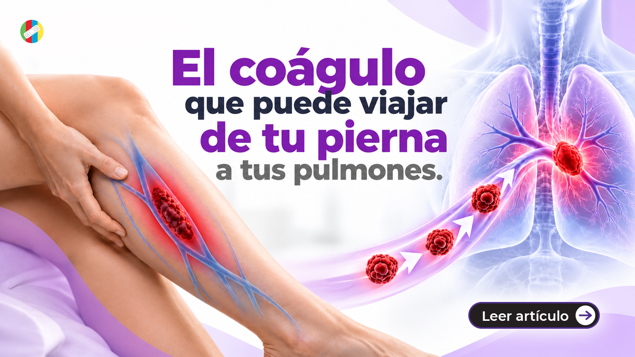 El coágulo que puede viajar de tu pierna a tus pulmones


