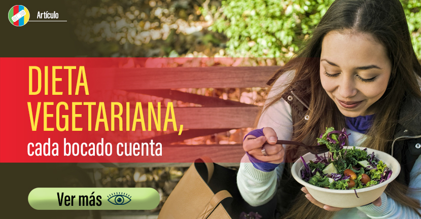 Dieta vegetariana, cada bocado cuenta.