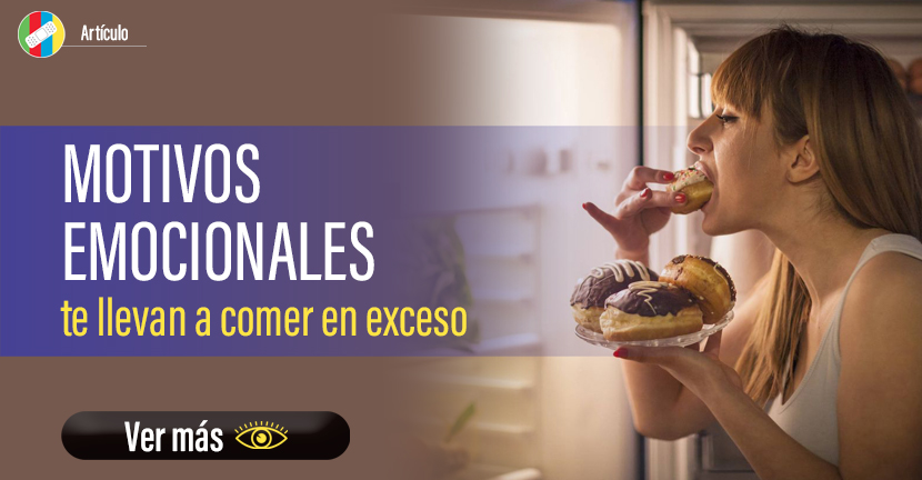 Motivos emocionales te llevan a comer en exceso