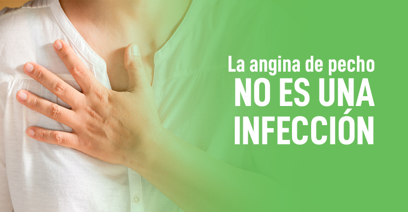 La angina de pecho no es una infección.