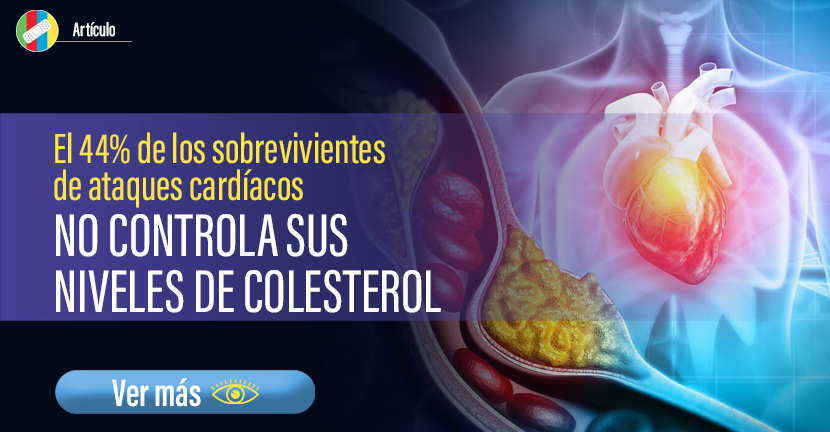 El 44% de los sobrevivientes de ataques cardíacos no controla sus niveles de colesterol