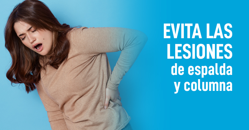 Evita las lesiones de espalda y columna