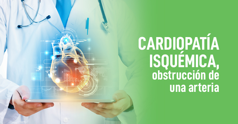 Cardiopatía isquémica, obstrucción de una arteria