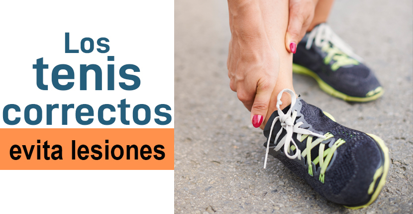 Los tenis correctos, evita lesiones
