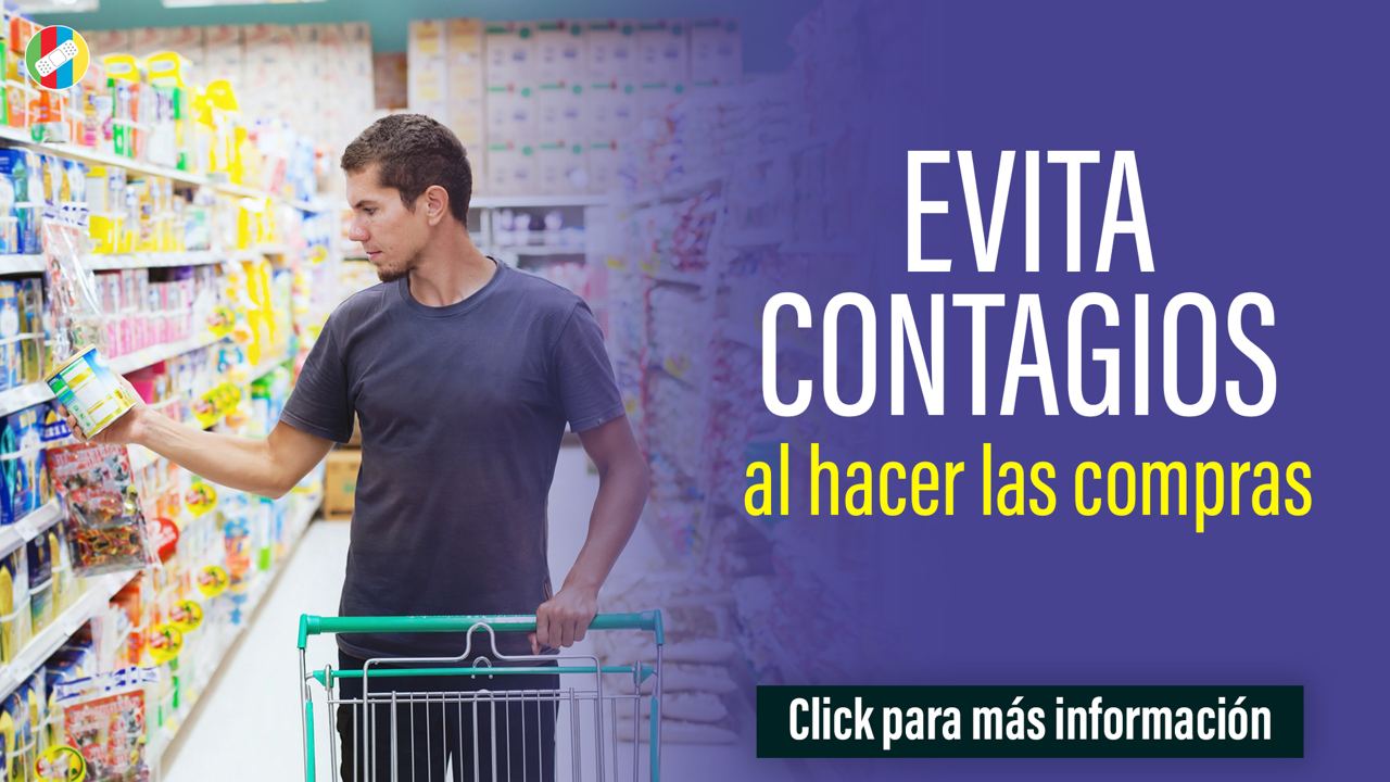 Evita contagios al hacer compras