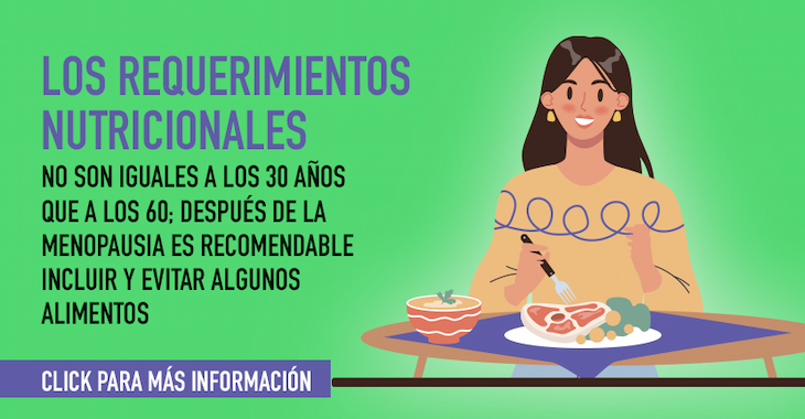 Alimentación en la menopausia