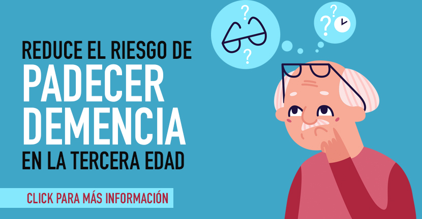 Reduce el riesgo de padecer demencia en la tercera edad