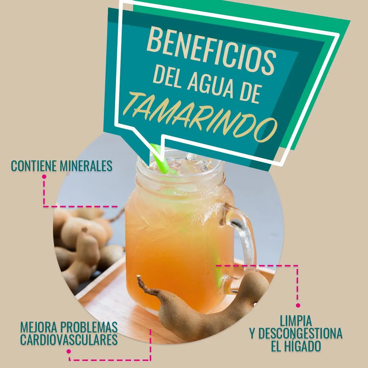 Beneficios del agua de tamarindo