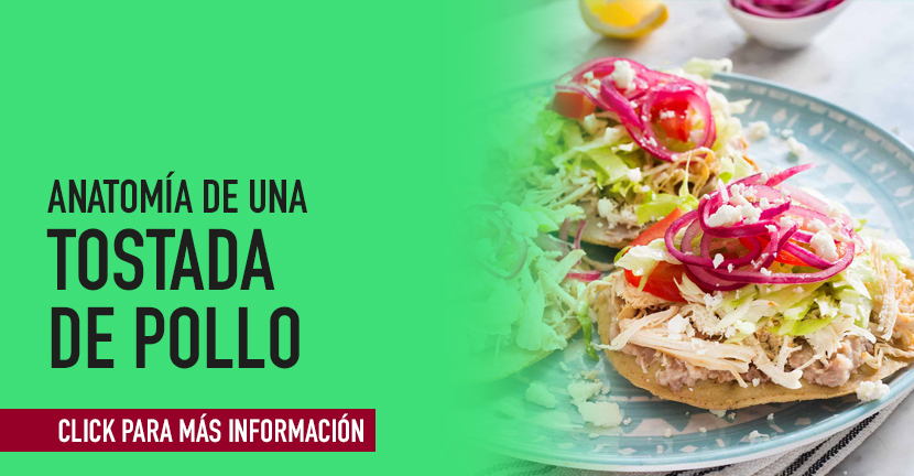 Anatomía de una tostada de pollo