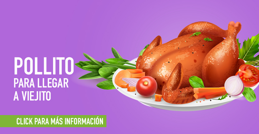 Pollito para llegar a viejito