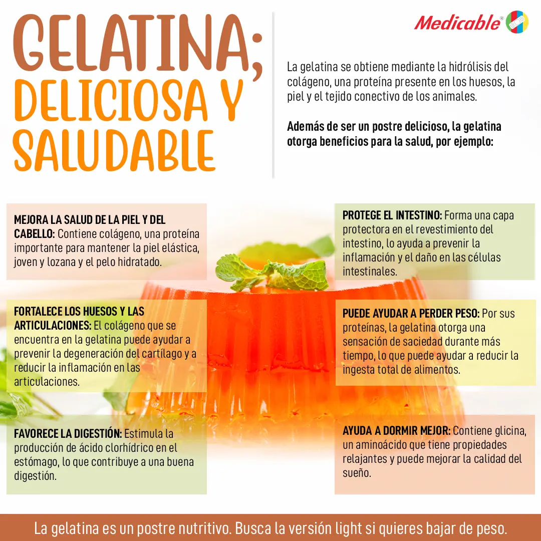 Gelatina; deliciosa y saludable