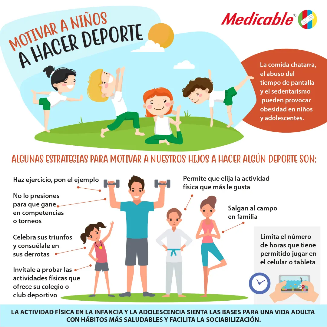 Motivar a niños a hacer deporte
