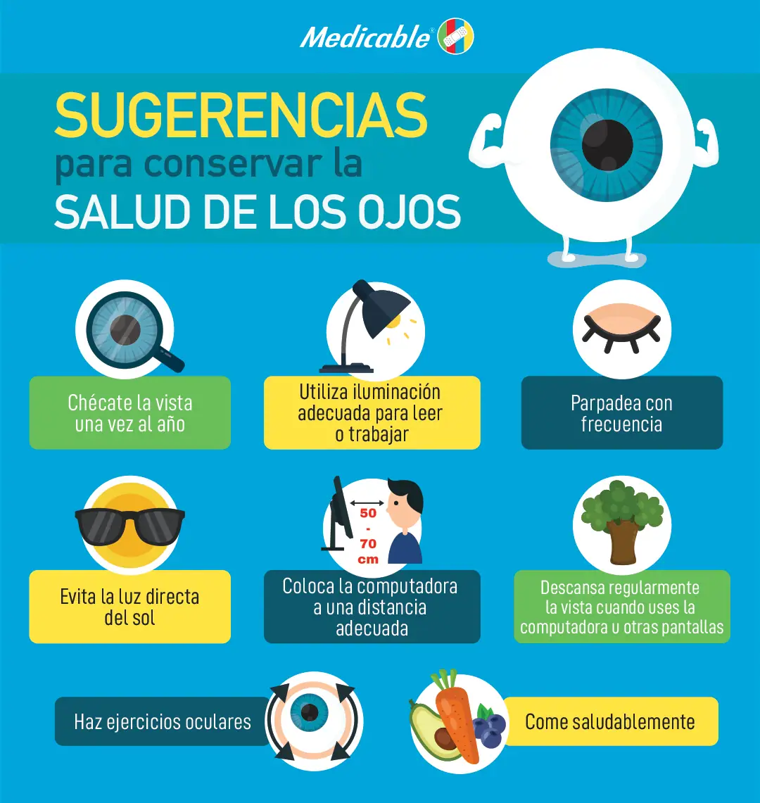 Sugerencias para conservar la salud de los ojos