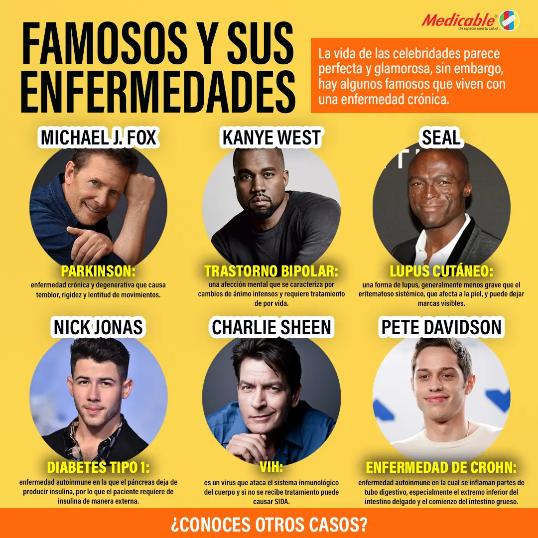 Famosos y sus enfermedades