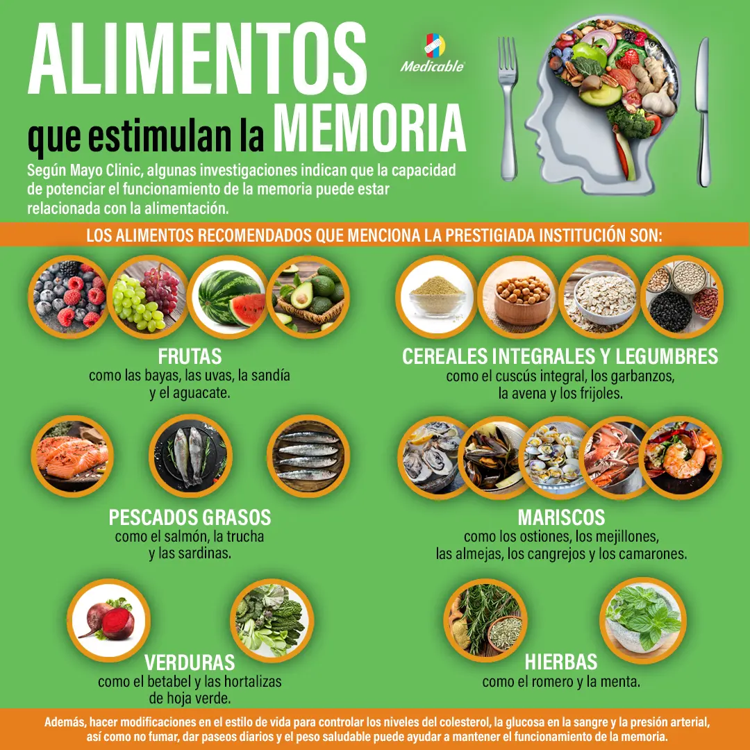 Alimentos que estimulan la memoria