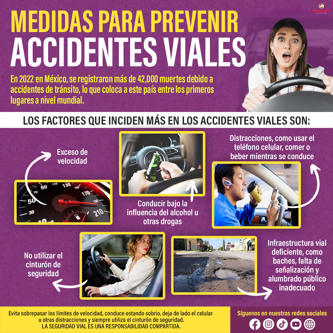 Medidas para prevenir accidentes viales