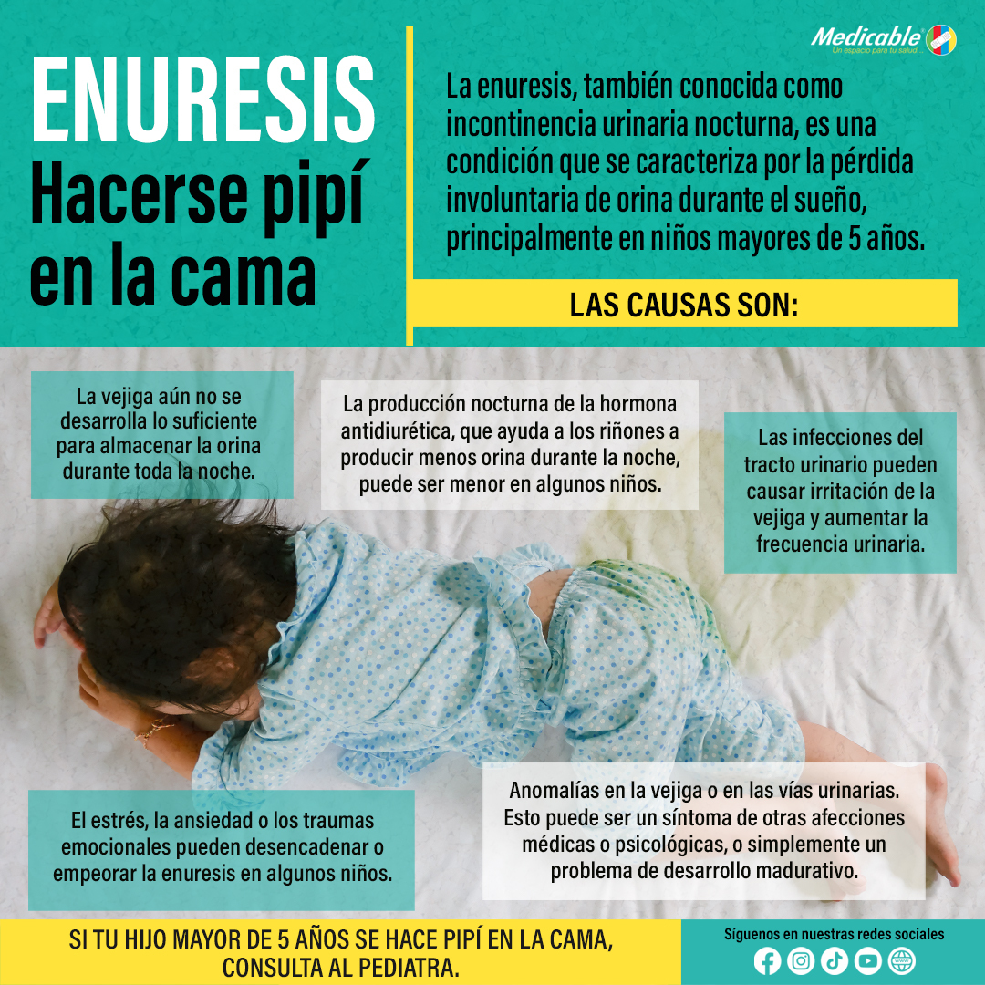 Enuresis; Hacerse pipí en la cama.