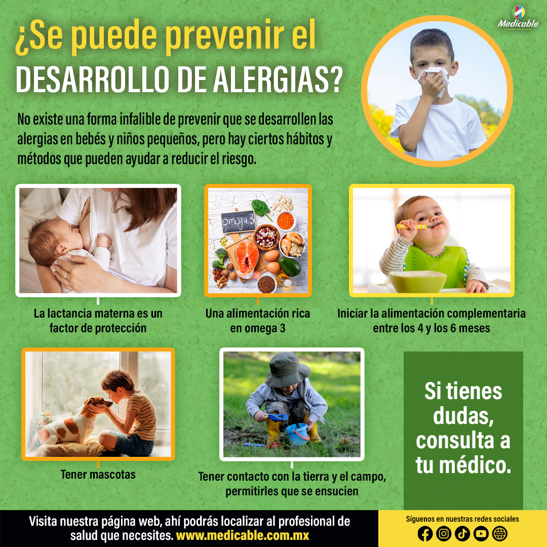 ¿Se puede prevenir el desarrollo de alergias?