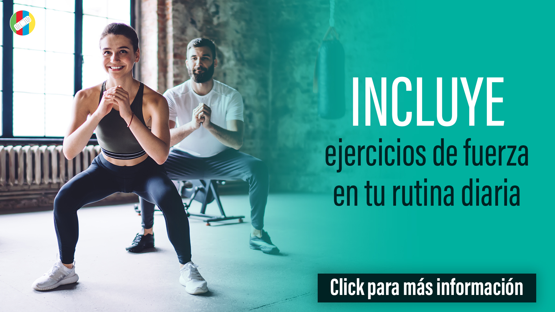 Incluye ejercicios de fuerza en tu rutina diaria.