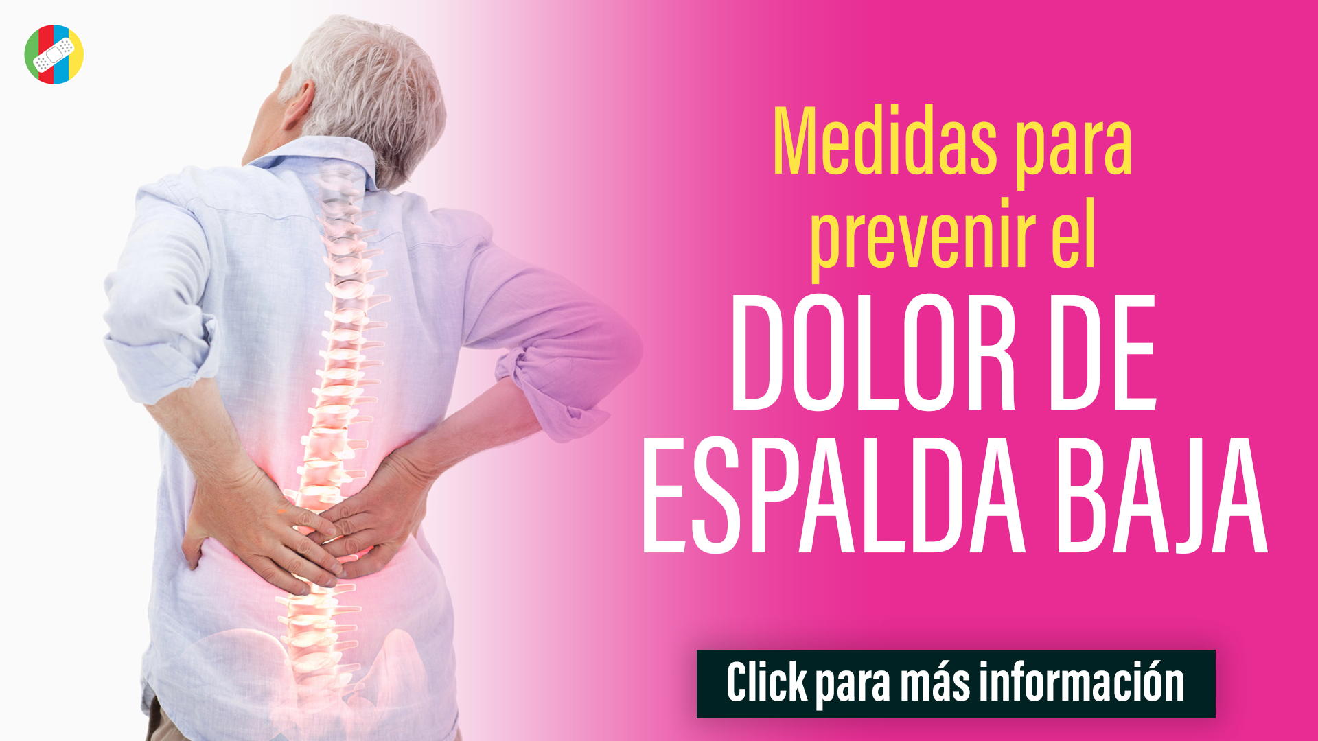 Medidas para prevenir el dolor de espalda baja.