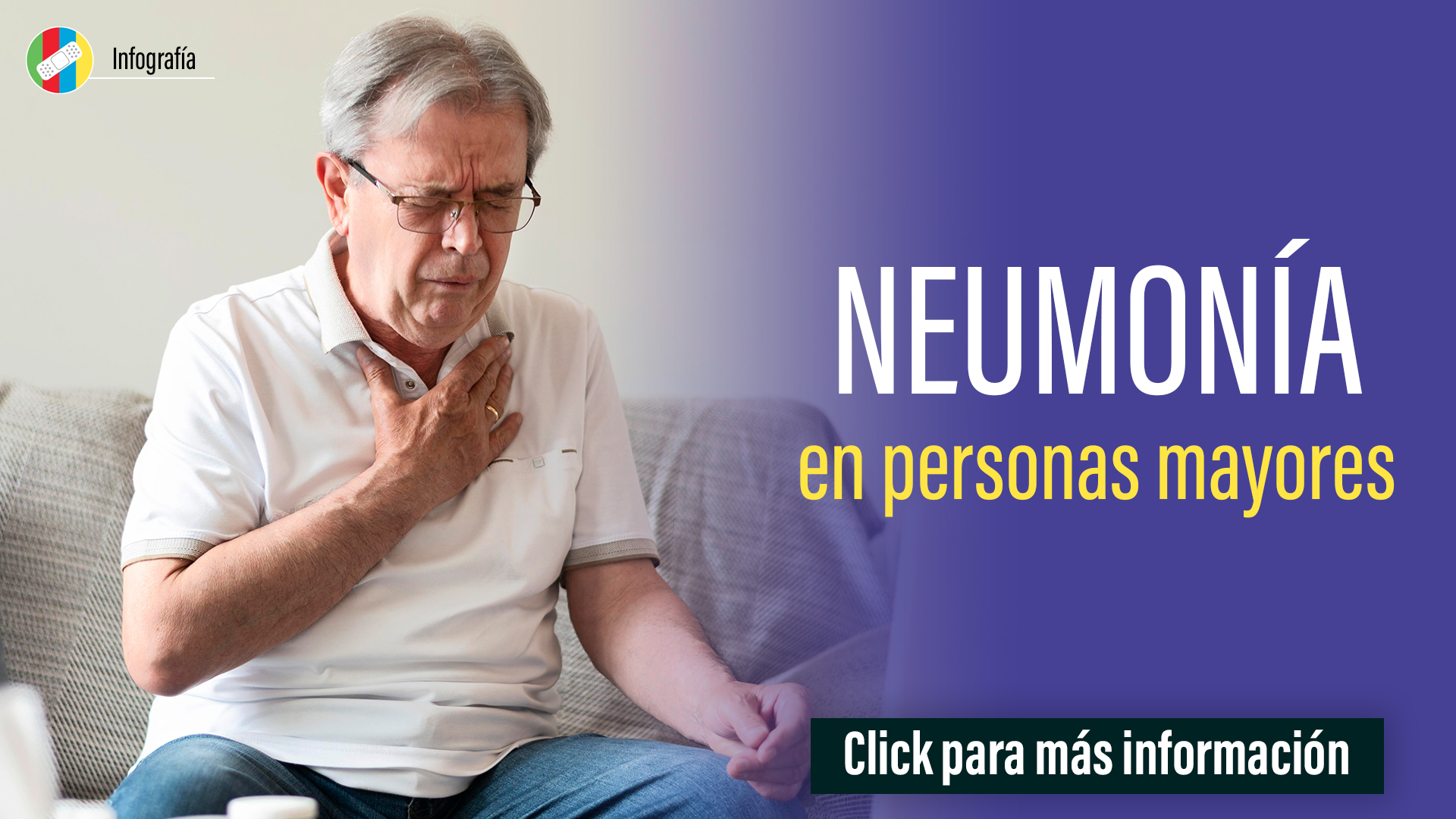 Neumonía en personas mayores.