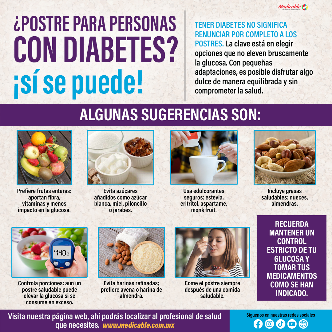 ¿Postre para personas con diabetes? ¡sí se puede!