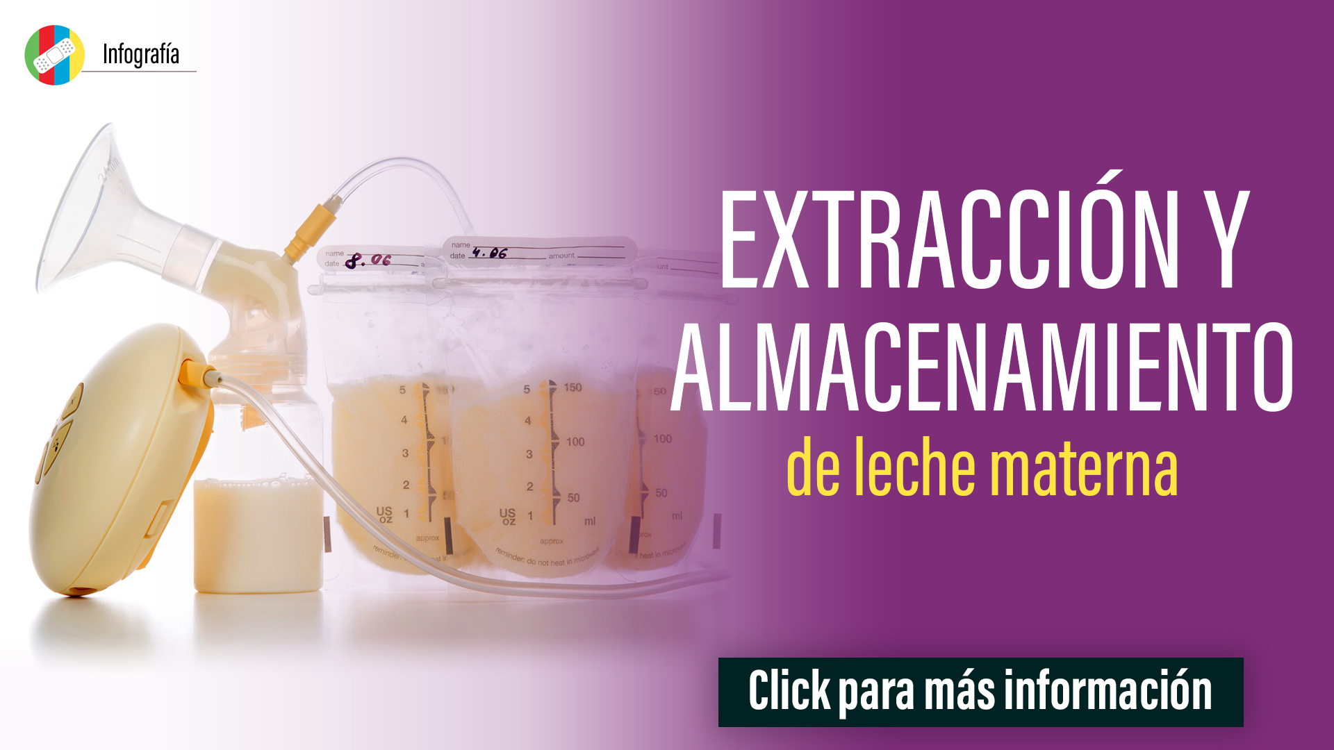 Extracción y almacenamiento de leche materna