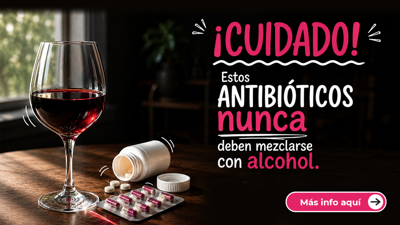 ¡Cuidado! Estos antibióticos nunca deben mezclarse con alcohol.