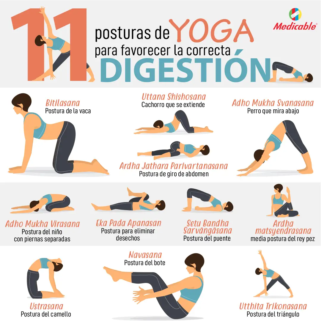 Posturas de yoga para favorecer la correcta digestión